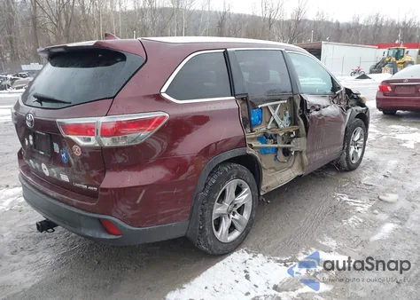 2015 Toyota Highlander Limited Platinum V6 from USA, damaged, VIN 5TDDKRFH1FS221089